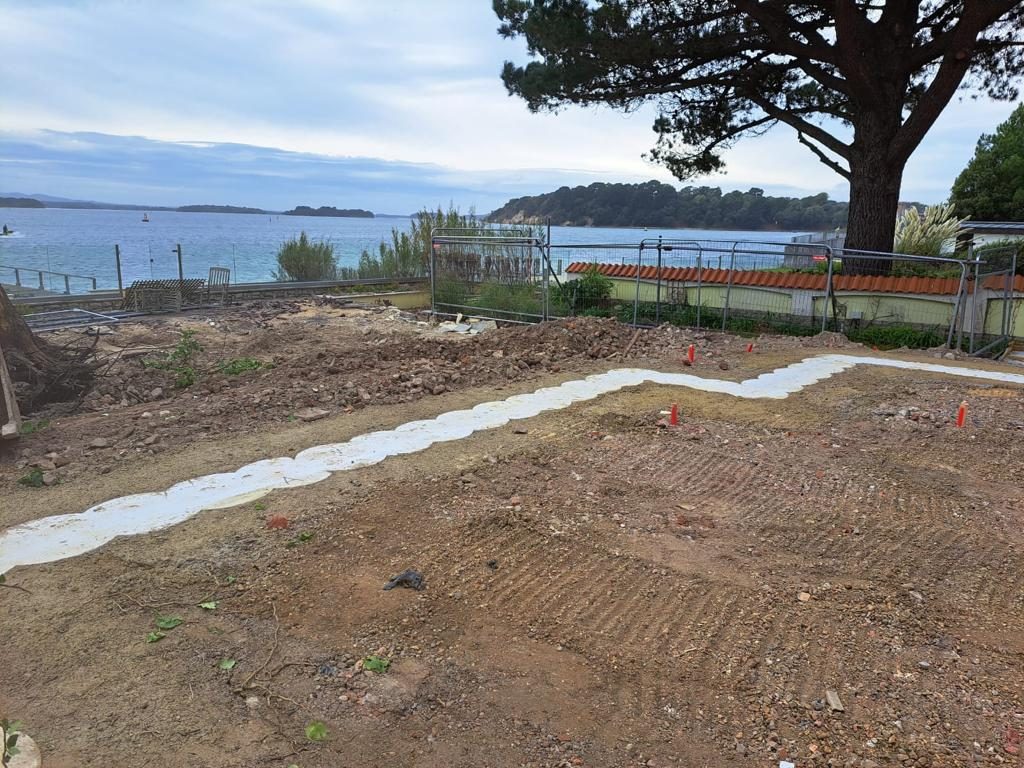 Foundations with views across the water